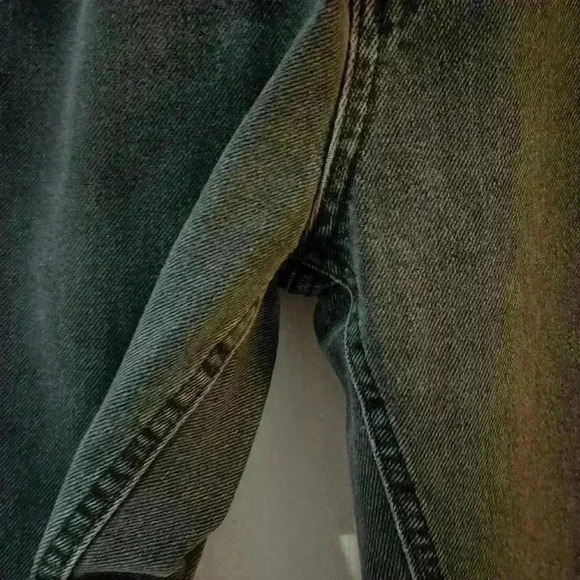 BDG Urban Outfitters black mom jeans straight  leg denim high waist sz 26 - Picture 4 of 9